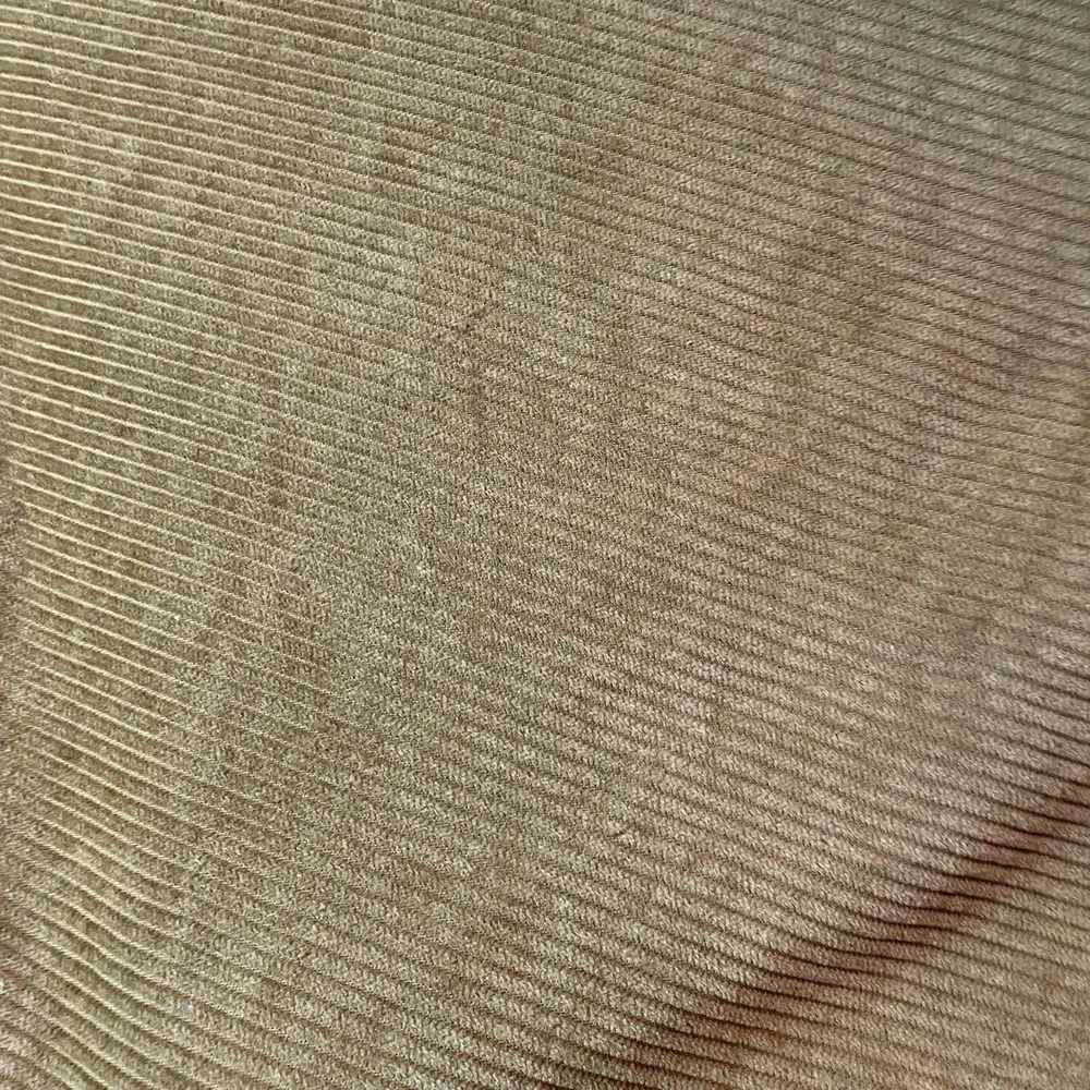 Cal King Pleated Corduroy Bedskirt Dust Ruffle 72x84 Tan Split Corners 15